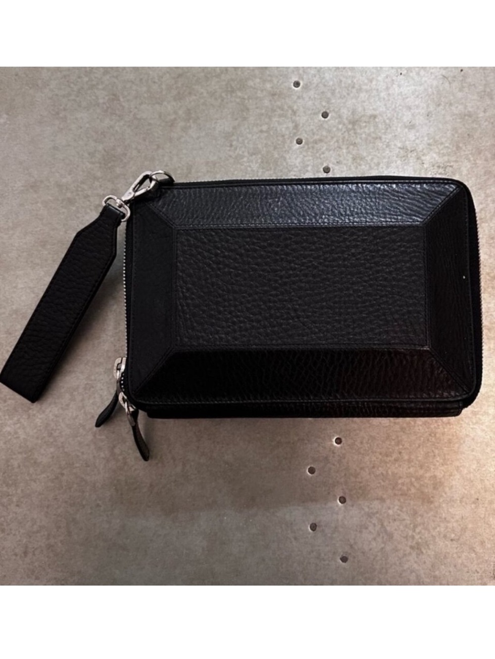 MACKAGE Black Roni Pebbled Leather Structured Crossbody Bag Like New